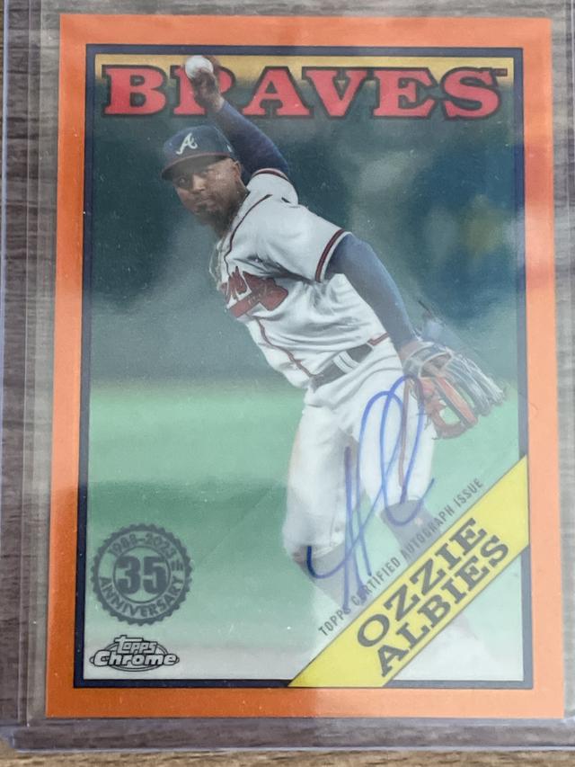 2023 Topps Chrome Update Series Ozzie Albies /25 #88CA-OA