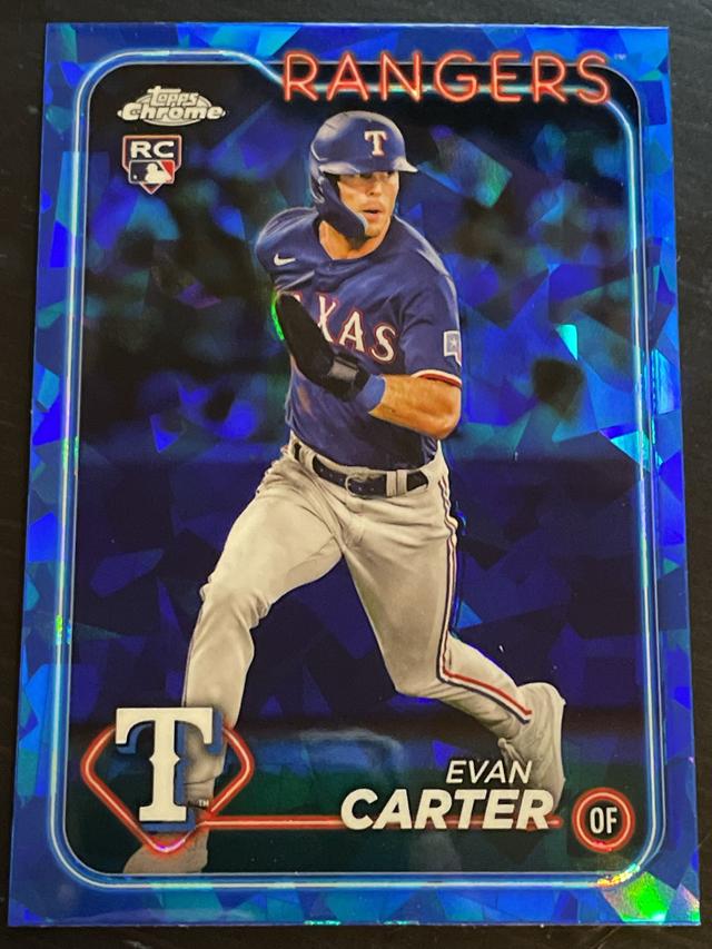 2024 Topps Chrome Sapphire Evan Carter ﻿Base Set #280