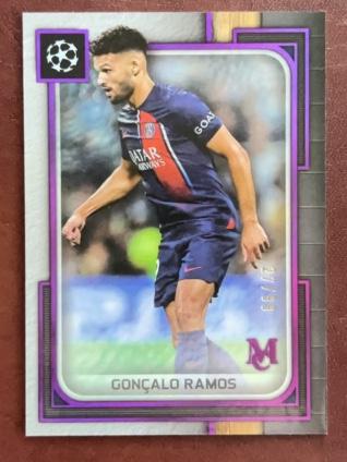 2023-24 Topps Museum Collection UEFA Champions League Gonçalo Ramos Amethyst