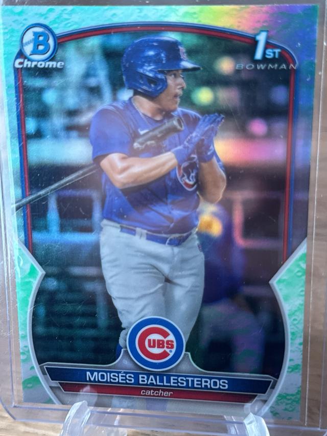 2023 Bowman Moisés Ballesteros 1st CHROME PROSPECTS Lunar Glow Refractors #BCP-11