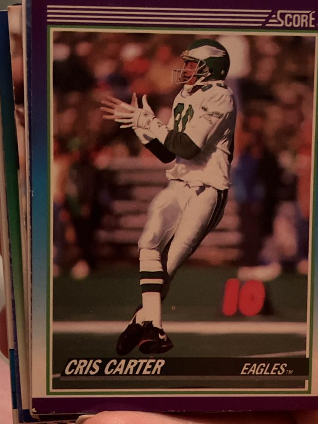 1990 Score Football Cris Carter Base Set #193