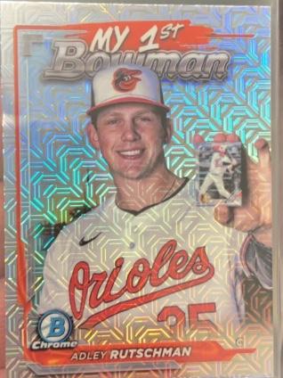 2024 Bowman Chrome Mega Box Adley Rutschman MY 1ST BOWMAN #M1B-19