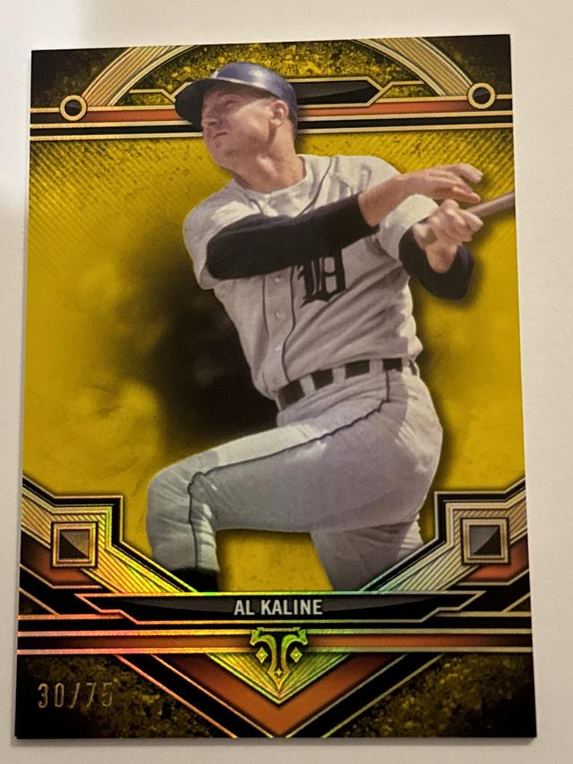 Al Kaline 2024 Topps Triple Threads ﻿Citrine /75 #190