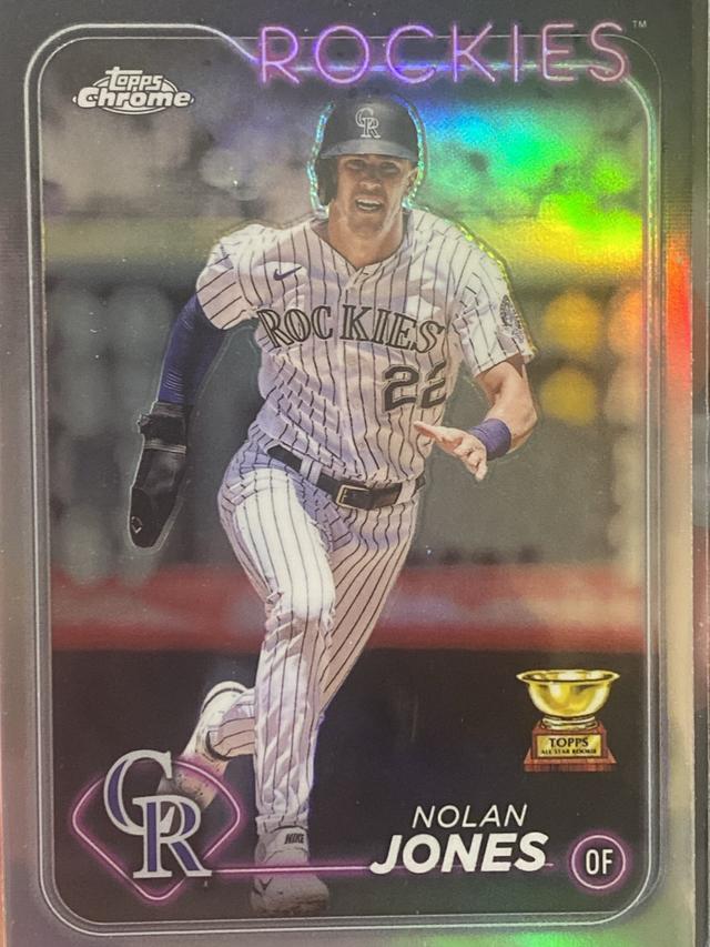 2024 Topps Chrome Nolan Jones ﻿Base Set Refractors #240