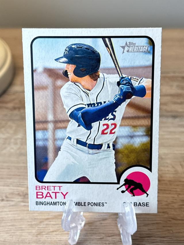 2022 Topps Heritage Minor League Brett Baty Base Set #16