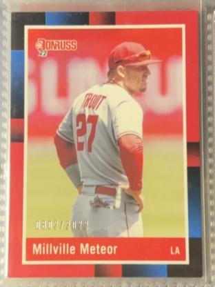 2022 Donruss Mike Trout ﻿Retro 1988 Red /2022 #265