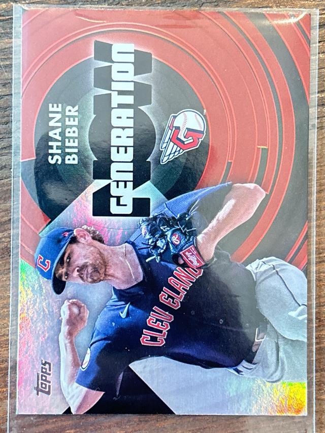 2022 Topps Series 1 Shane Bieber GENERATION NOW Base #GN-13