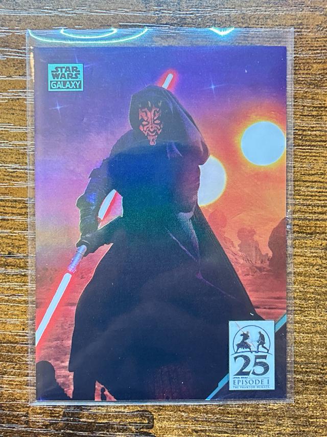 2024 Topps Star Wars Chrome Galaxy Sinister Shadow Aqua Ref /199 #AM-10 Maul