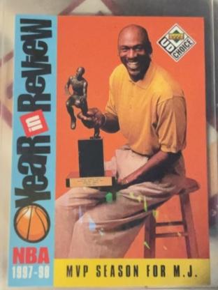 1998-99 Upper Deck Collectors Choice 1997-98 MVP SEASON FOR M.J. #196