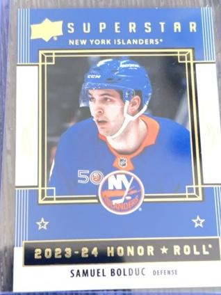 2023-24 Upper Deck Series 2 Hockey Samuel Bolduc Honor Roll Checklist #HR68