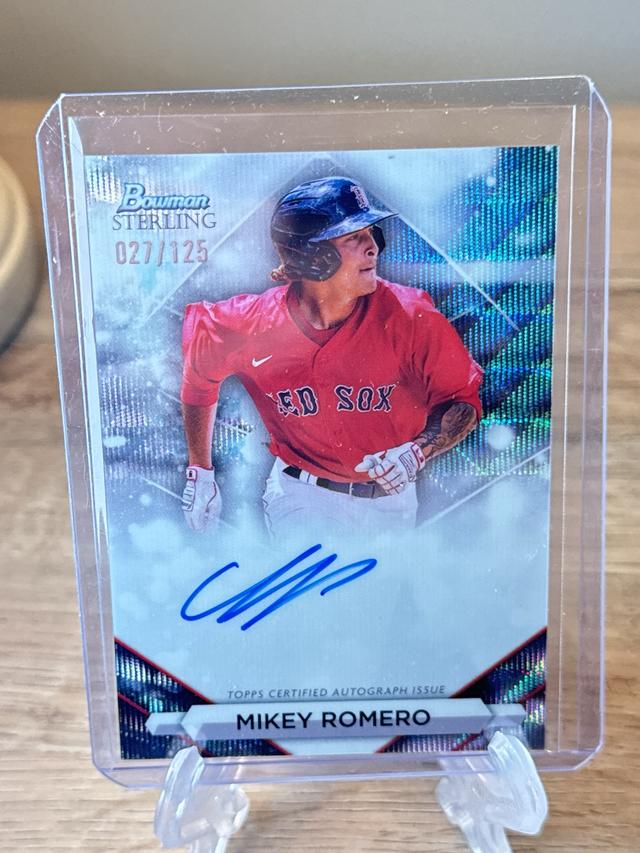 2023 Bowman Sterling Mikey Romero Wave Refractors /125 #PA-MR