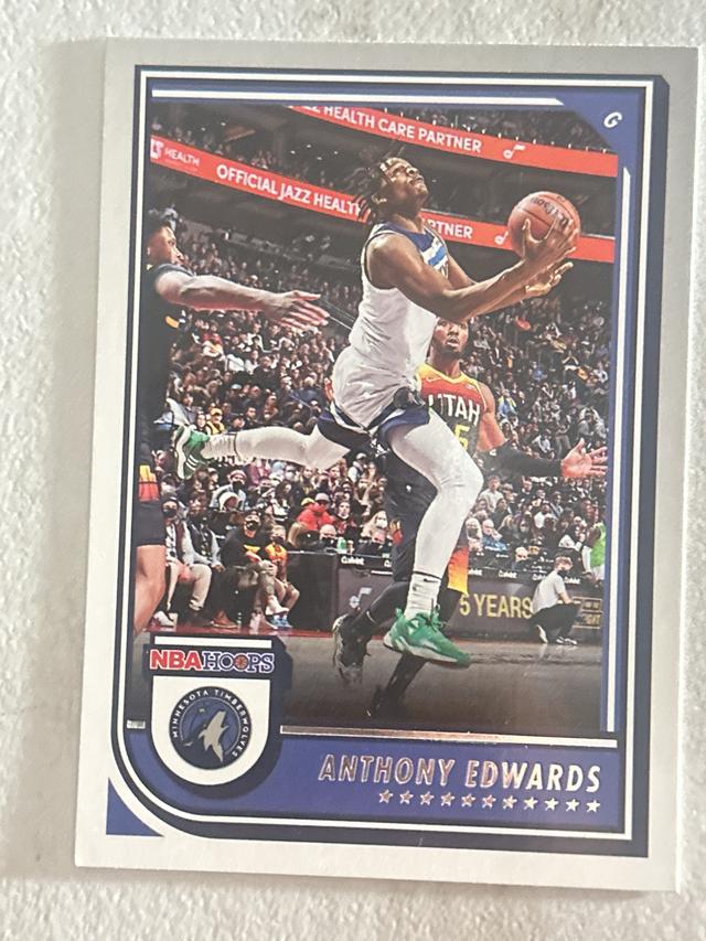 2022-23 Panini NBA Hoops Anthony Edwards Base Set #194