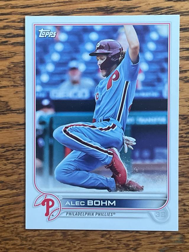 2022 Topps Factory Team Sets Alec Bohm Base Set #PHI-6