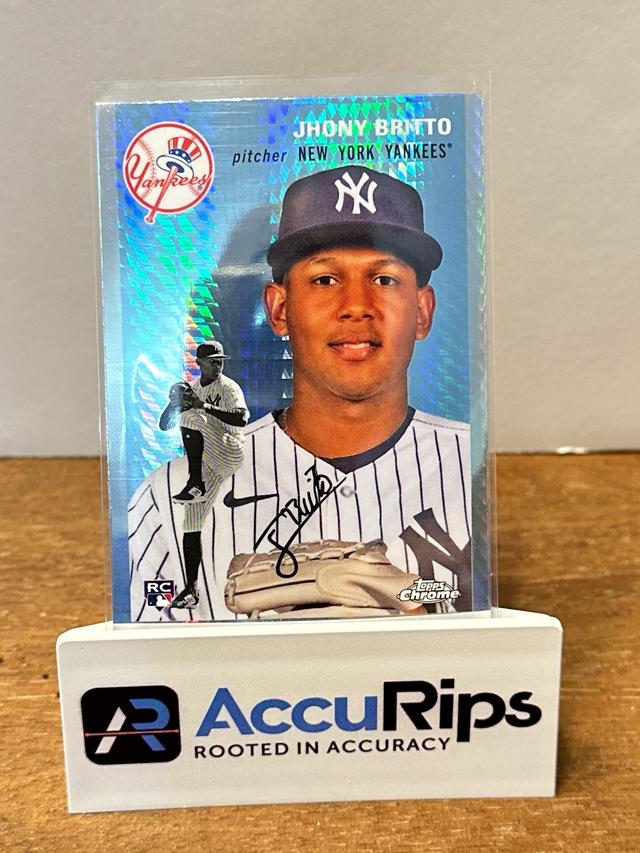 2023 Topps Chrome Platinum '54 Jhony Brito BASE CARDS Prism Refractors #209