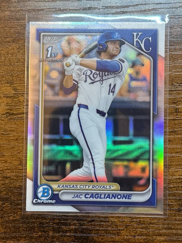 2024 Bowman Chrome Draft Jac Caglianone Refractor #BDC-8 Royals