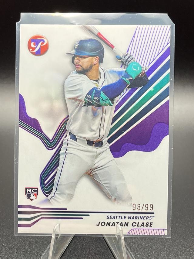 2024 Topps Pristine Jonatan Clase ﻿Base Set Purple Refractor /99 #233