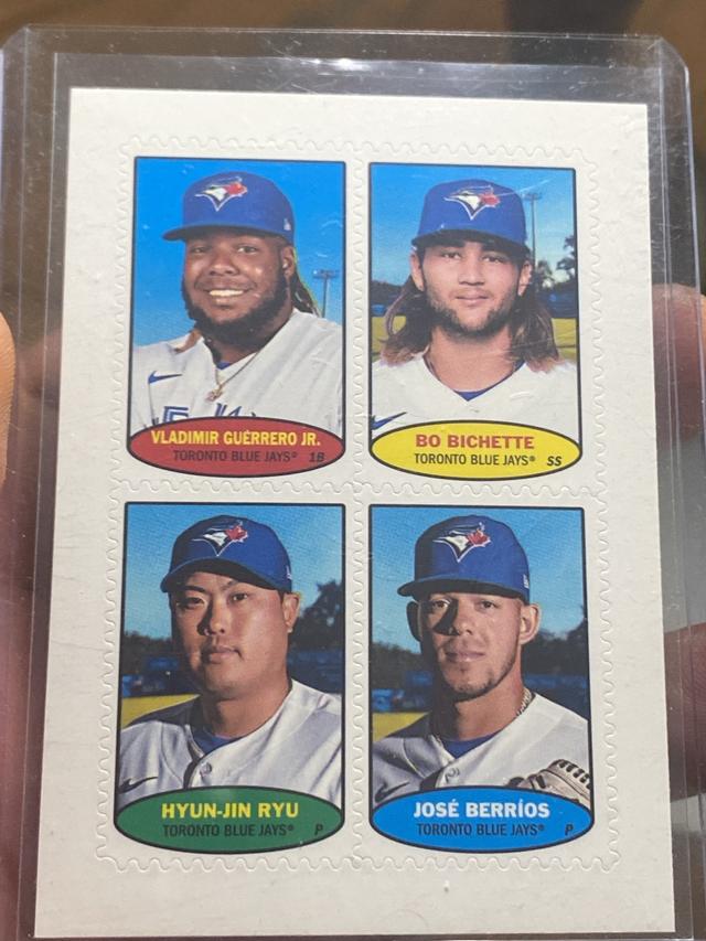 2023 Topps Heritage Bo Bichette 1974 TOPPS BASEBALL STAMPS #74BS-22