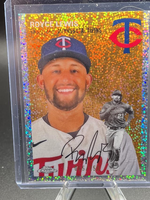 2023 Topps Chrome Platinum '54 Royce Lewis Speckle Refractors /150 #217