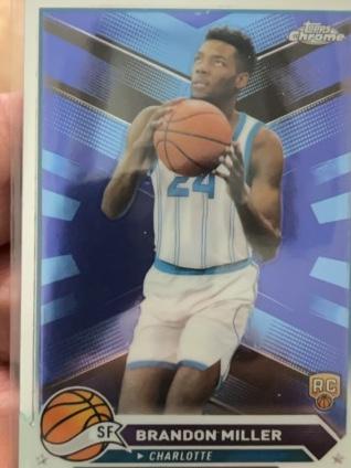 2023-24 Topps Chrome Basketball Brandon Miller ﻿Base Set #127