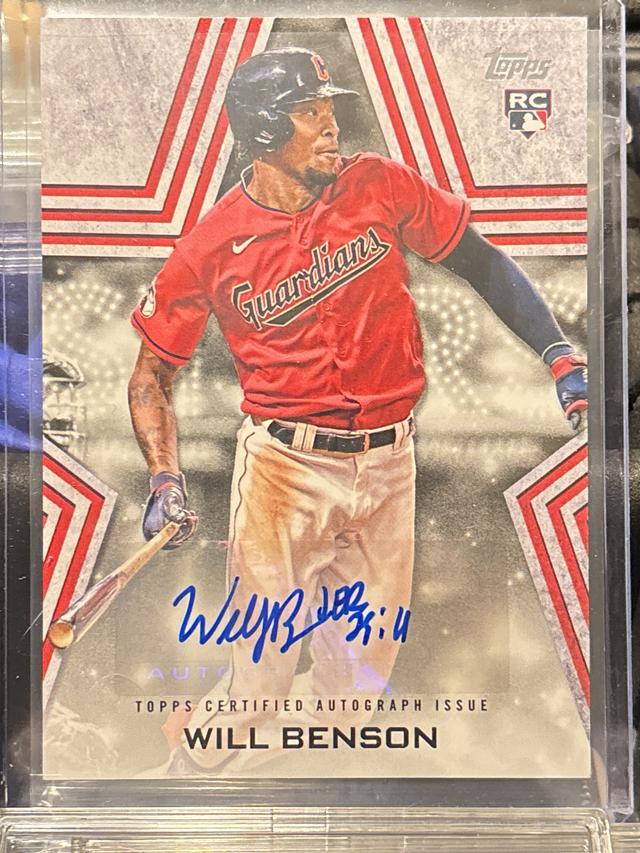 2023 Topps Series 1 Will Benson BASEBALL STARS AUTOGRAPHS #BSA-WBE