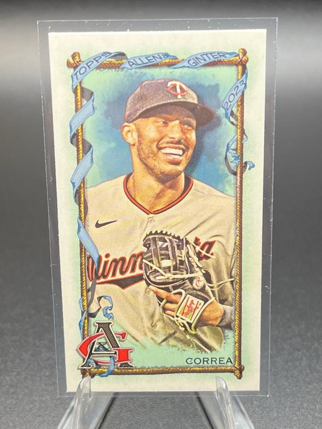 2023 Topps Allen and Ginter Carlos Correa ﻿Base Set Mini #47