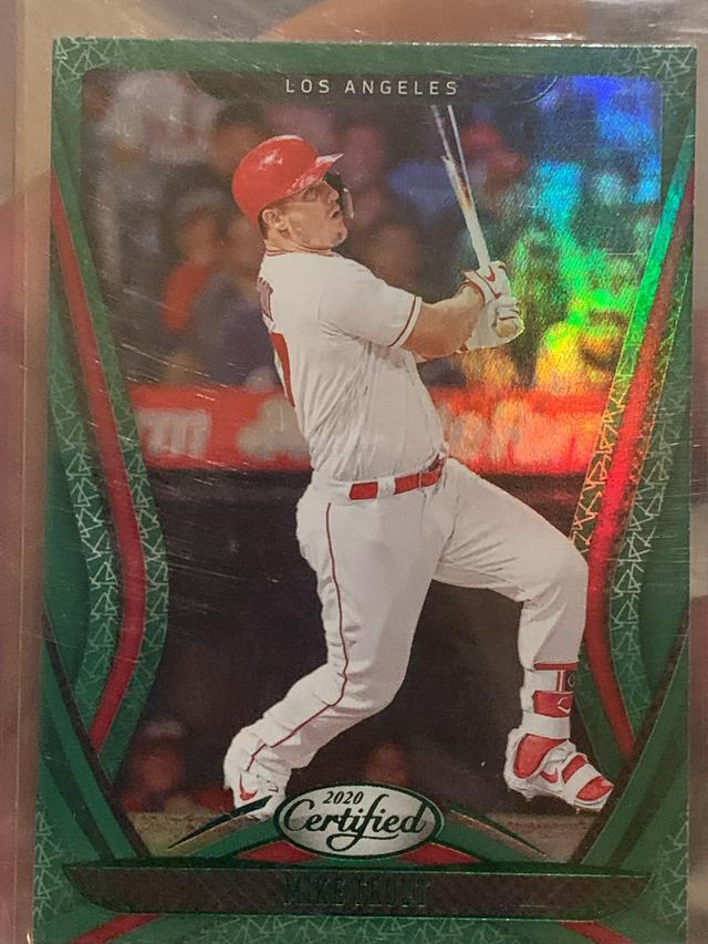 2020 Panini Chronicles Mike Trout Certified Set Green #14