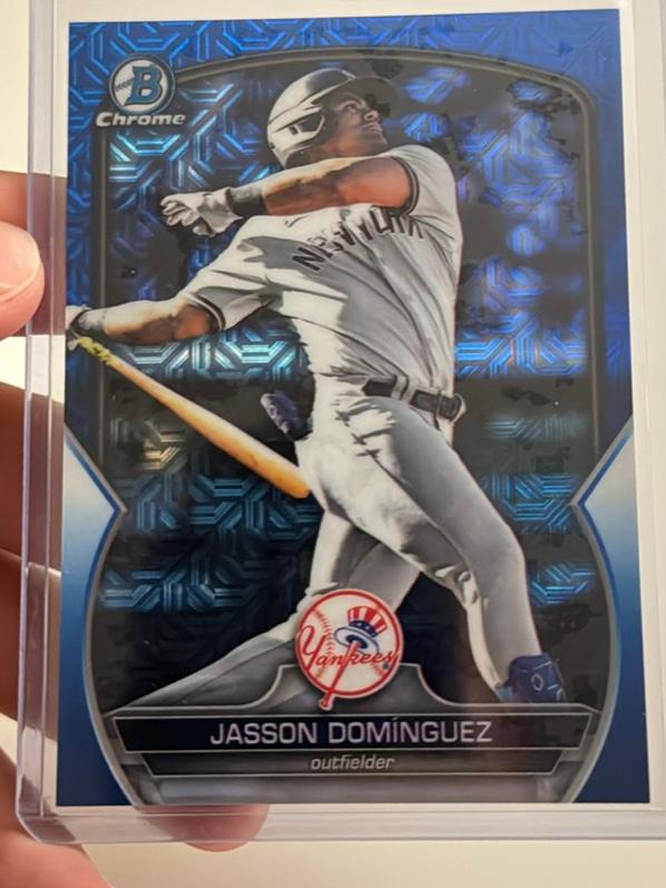 2023 Bowman Chrome Mega Jasson Domínguez Blue /150 #BCP-225