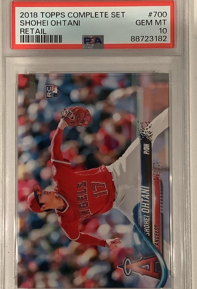 2018 Topps Complete Set Shohei Ohtani PSA 10 Retail #700