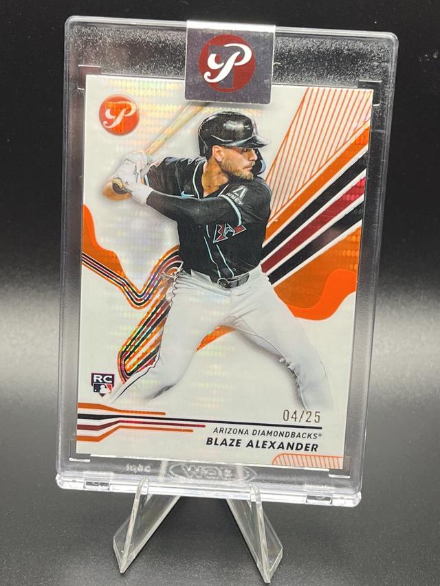 2024 Topps Pristine Blaze Alexander ﻿Base Set Orange /25 #132