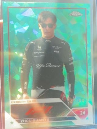 2023 Topps Chrome Sapphire F1 Zhou Guanyu ﻿F1 Drivers #59