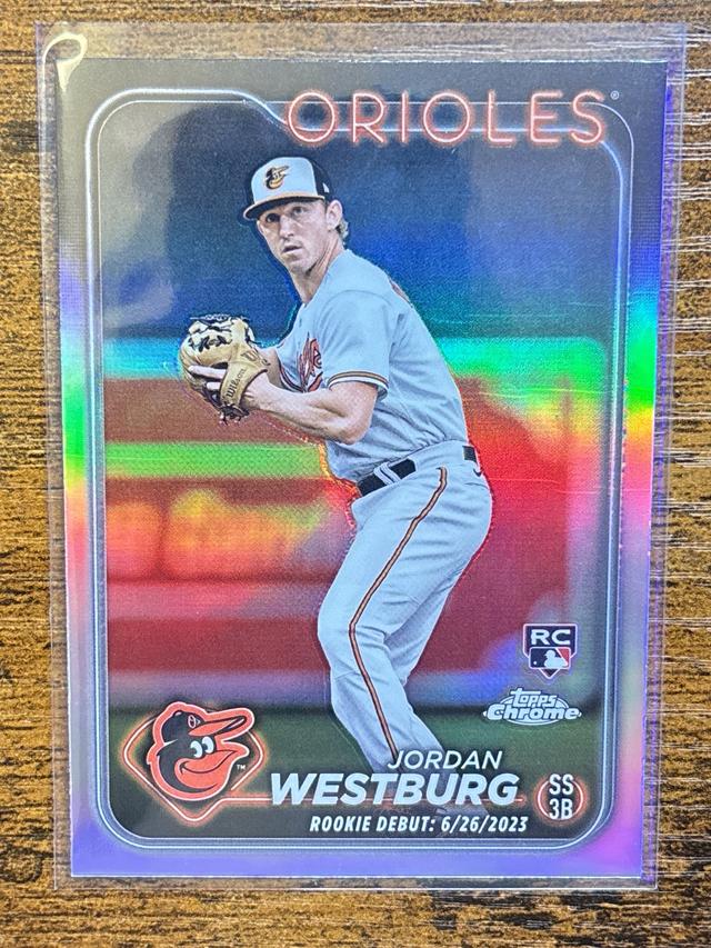 2024 Topps Chrome Update Jordan Westburg ﻿Rookie Debut Refractor #USC117 Orioles