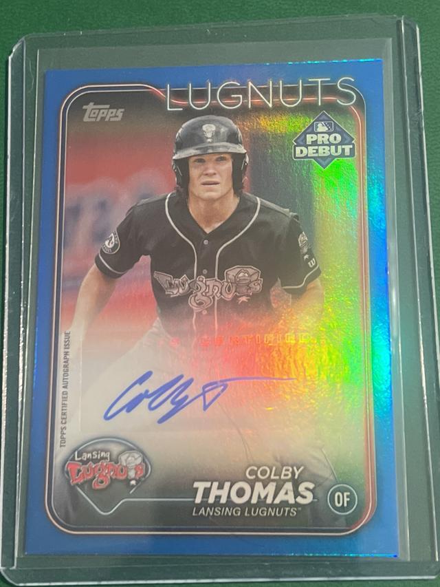 2024 Topps Pro Debut Colby Thomas Autographs Blue /150 #PD-79