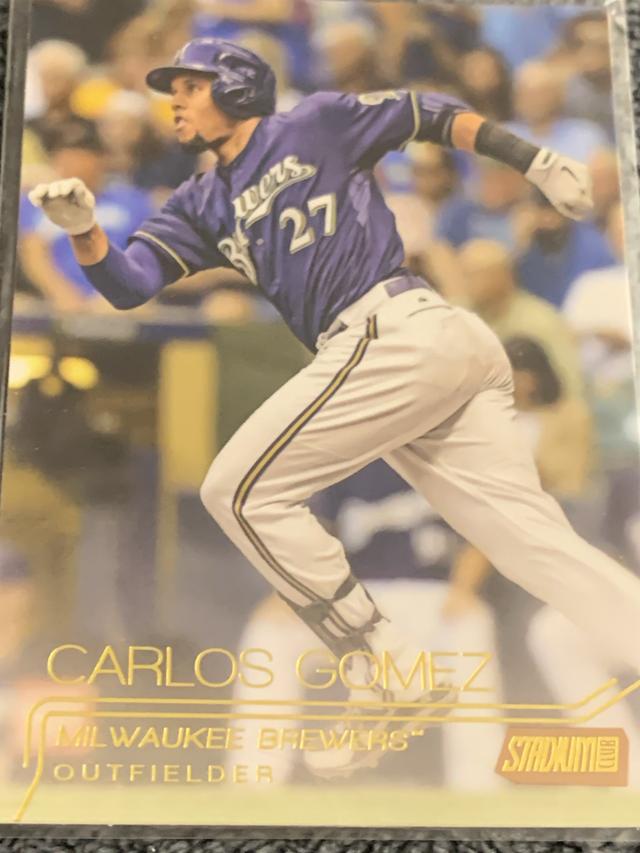 2015 Topps Stadium Club Carlos Gomez Base Set #194