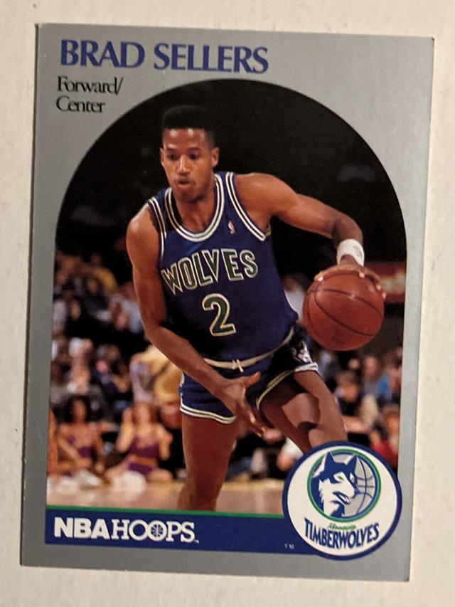 1990-91 Hoops Basketball Brad Sellers SP ﻿Base #192