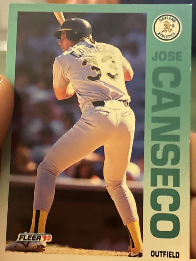 1992 Fleer Jose Canseco ﻿Base Set #252