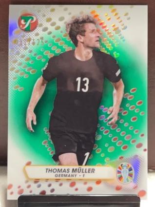 2023 Topps Pristine Road to Euro 2024 Thomas Müller Green Refractors /125