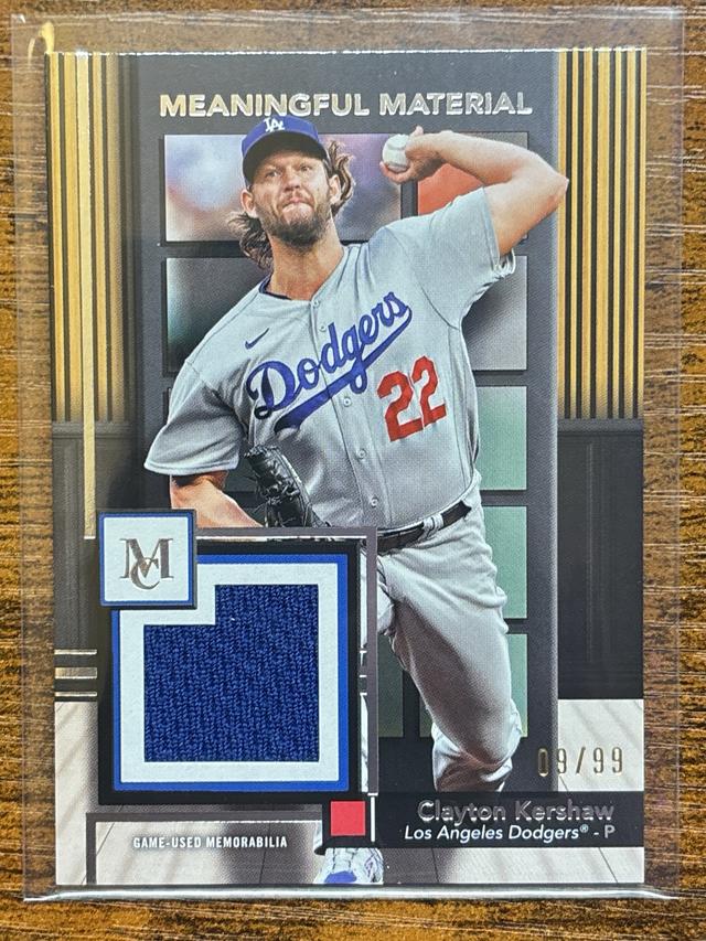 2024 Topps Museum Collection Clayton Kershaw /99 #MMR-CK Game Used Dodgers