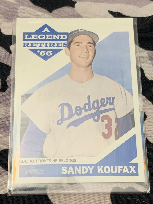 2015 Topps Heritage Sandy Koufax A Legend Retires Set #SK-4