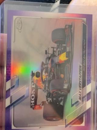 2021 Topps Chrome F1 Max Verstappen Base Set Purple /399 #98