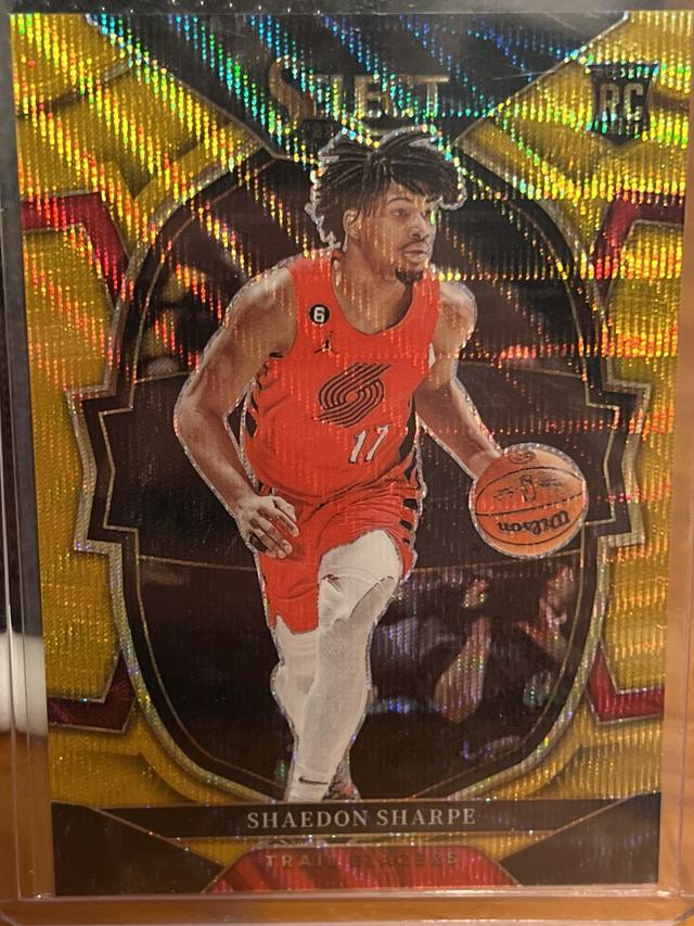 2022-23 Panini Select Basketball Shaedon Sharpe Base Concourse Set Gold /10 #71