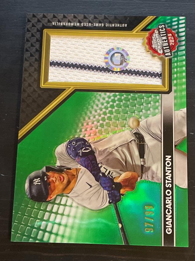 2024 Topps Chrome Giancarlo Stanton Authentics Checklist #TCA-GS