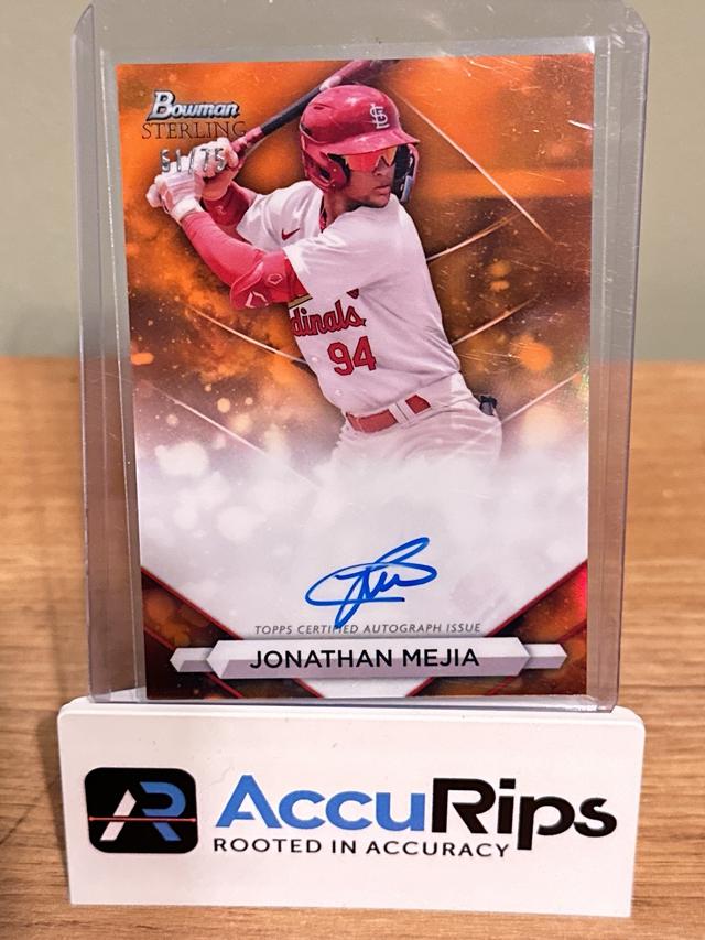 2023 Bowman Sterling Jonathan Mejia Orange Refractors /75 #PA-JM