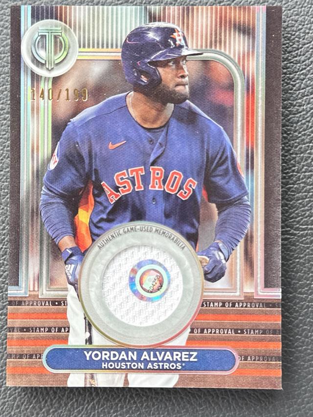 2024 Topps Tribute Yordan Alvarez STAMP OF APPROVAL /199 #SOA-YA