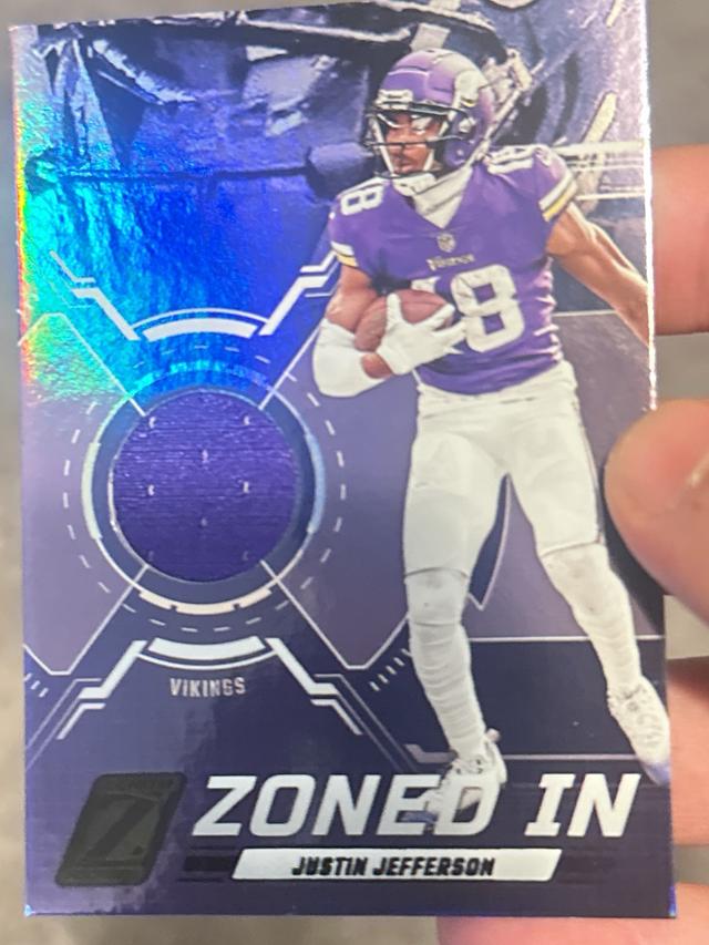 2023 Panini Zenith Football Justin Jefferson Zoned In #ZI-JJS