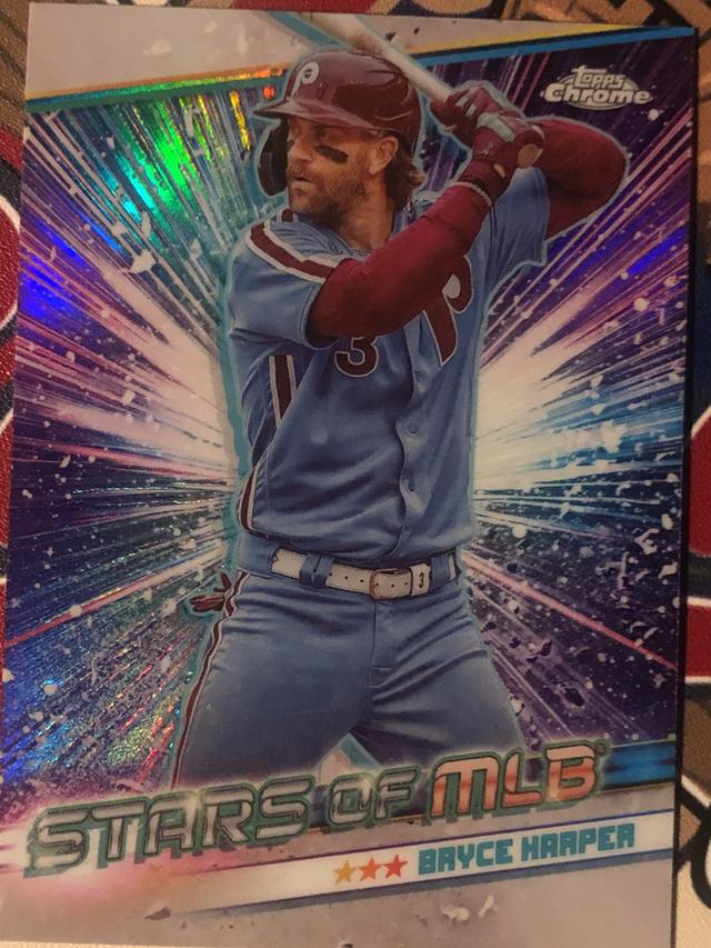 2024 Topps Series 1 Bryce Harper CHROME STARS OF MLB Chrome #CSMLB-14