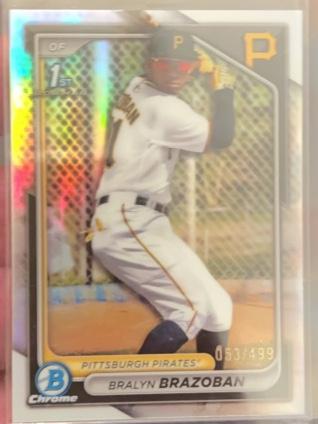 2024 Bowman Chrome Bralyn Brazoban Prospects Refractors /499 #BCP-224