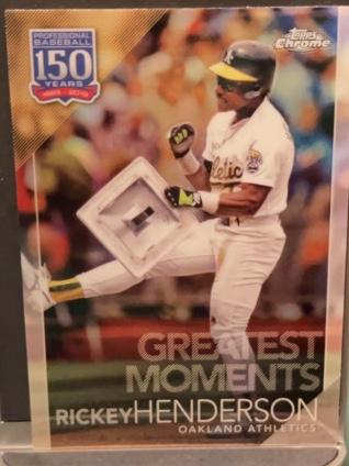 2019 Topps Chrome Mega Rickey Henderson #150C-4