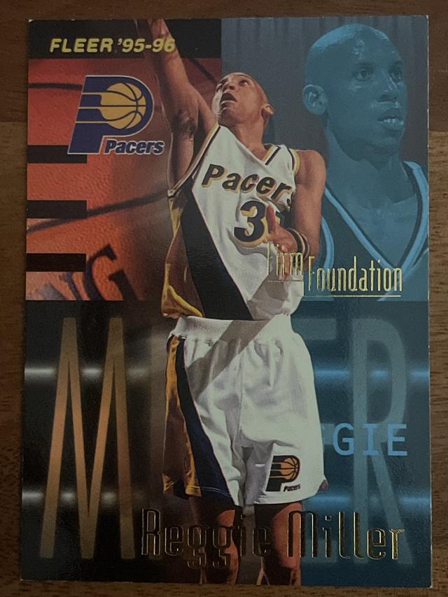 1995-96 Fleer Basketball Reggie Miller FF ﻿Base #330