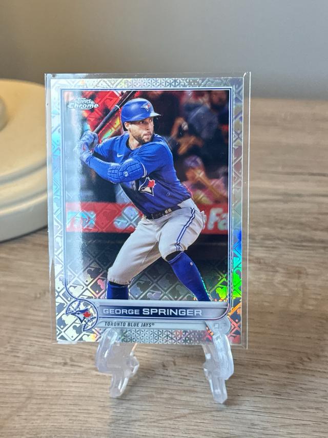 2022 Topps Chrome Logofractor George Springer Base Set #101