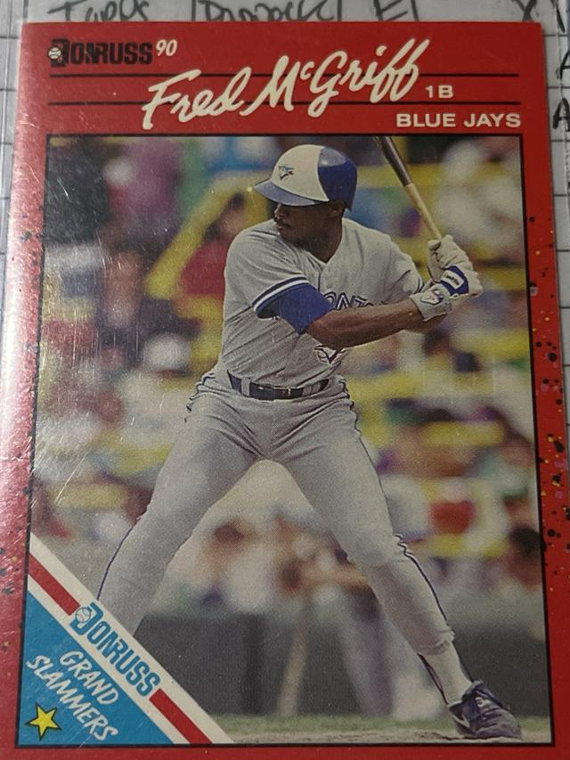 1990 Donruss Fred McGriff ﻿Grand Slammers #9